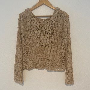 Free People - Knit Hooded Top - Large